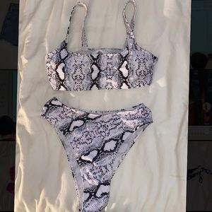 snake skin bikini!